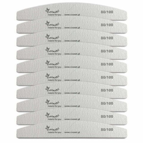 Pilnik półksiężyc - łódka 80/100 zebra 10 sztuk